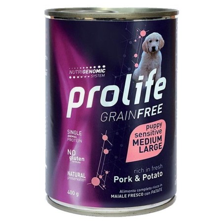 PROLIFE DOGW GF PUPPY PORK & P M/L 400G