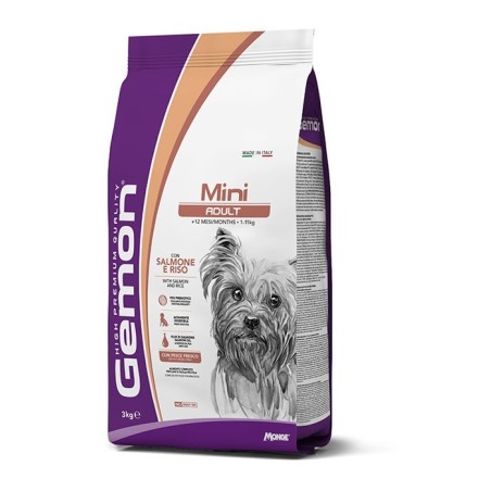 GEMON DOG MINI ADULT SALMON/RISO KG.3
