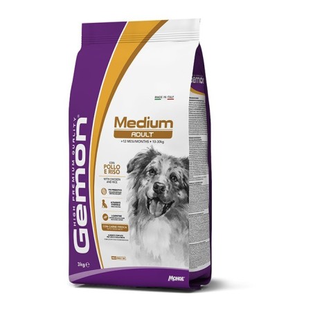 GEMON DOG MEDIUM ADULT POLLO KG.3
