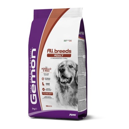 GEMON DOG MEDIUM ADULT AGNELLO KG.3