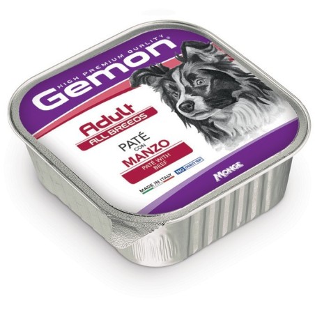 GEMON DOG PATE' ADULT MANZO GR.150