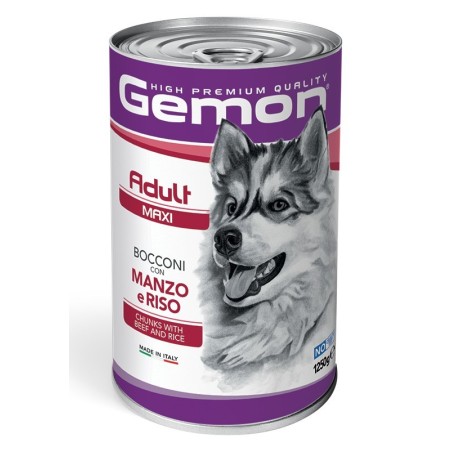 GEMON DOG AD. MAXI  MANZO/RISO GR.1250