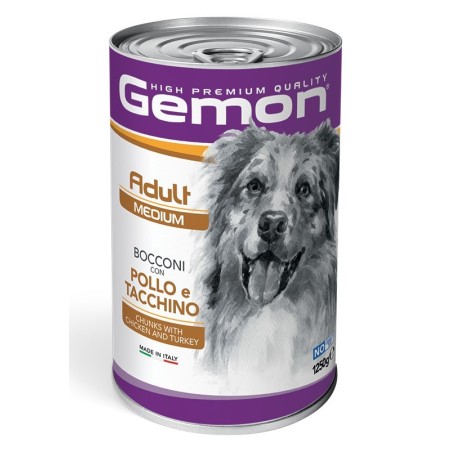 GEMON DOG AD. MEDI.  POLLO/TACCH/RISO GR.1250
