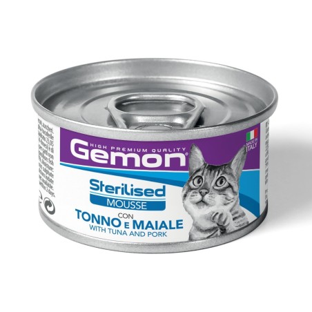 GEMON CAT MOUSSE STE. RIC. TON/MAI GR.85