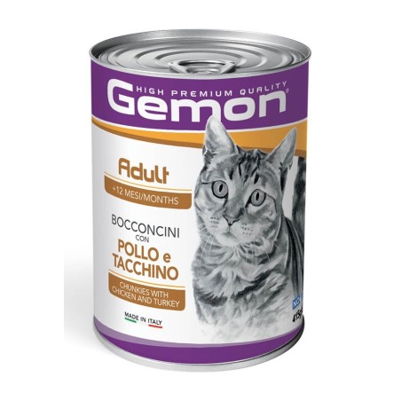 GEMON CAT ADULT pollo/tacchino GR.415