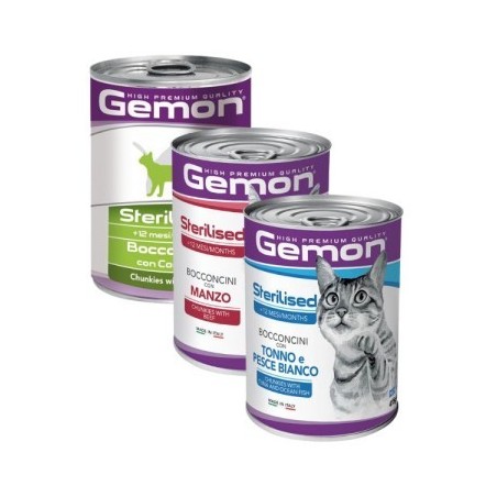 GEMON CAT ADULT pollo/tacchino GR.415