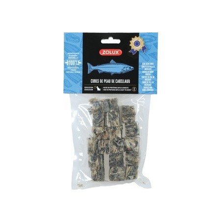 CUBETTI DI PELLE DI MERLUZZO 70G