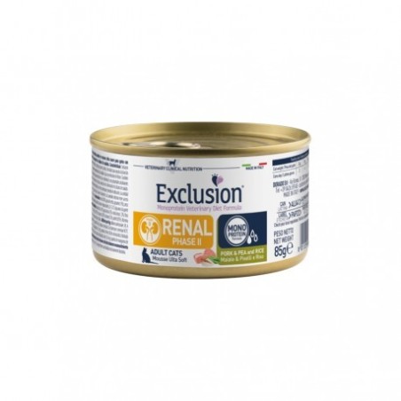 EX CAT DIET RENAL PHASE PORK & PEA- RICE GR. 85