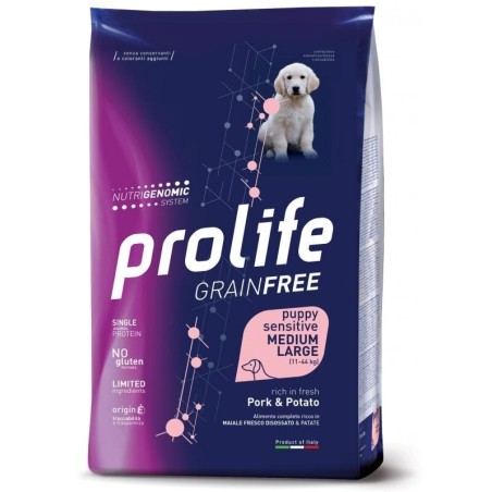 PROLIFE DOG GF SENS PUPPY PORK & P ML KG.2.5