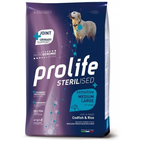 PROLIFE DOG STERILI. SENS CODFIS& RICE M/L KG.2,5
