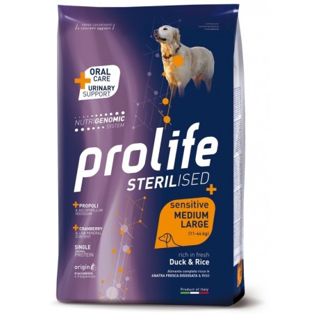 PROLIFE DOG STERILI. SENS DUCK & RICE M/L KG.2,5