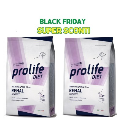 2 pezzi PROLIFE DIET.DOG RENAL SENS  KG.8
